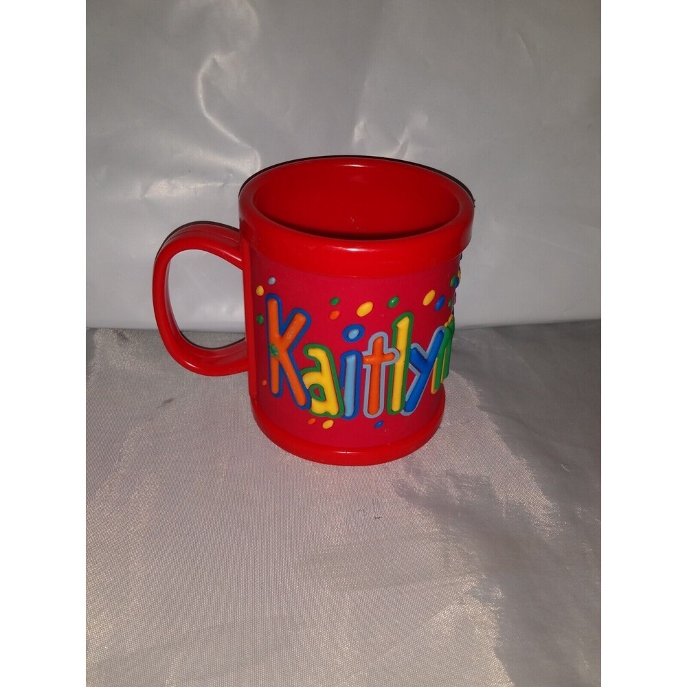 Personalized KAITLYN Childs Kids 3D Name Plastic 10 fl. oz Mug Cup